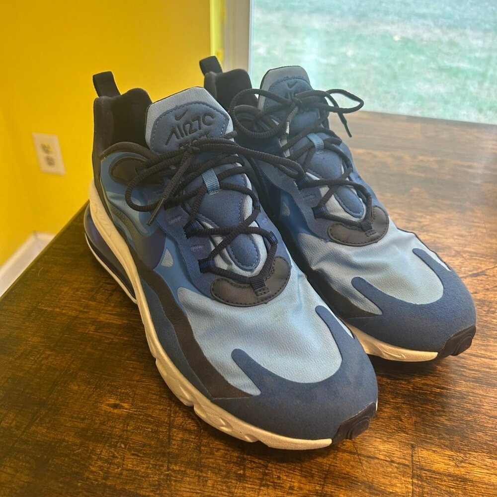 Nike Air Max 270 React Triple Blue - Size 11.5